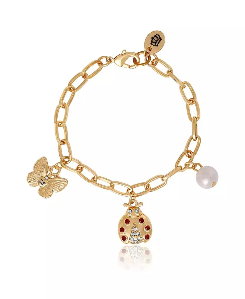 Juicy Couture Charm Bracelet Duo - Ladybug 
Bee - Gold Tone 8
