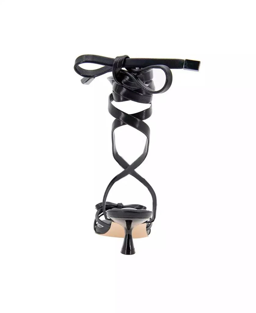 BCBG Women's Imerez Ankle Wrap Kitten Heel Sandals 3