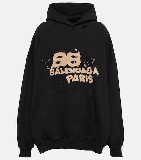 Balenciaga Oversized cotton hoodie 1