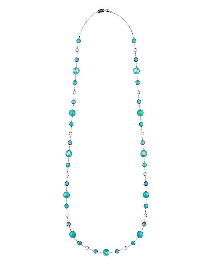 Ippolita Sterling Silver Lollipop® Lollitini Blue Gemstone Long Necklace, 36" 1