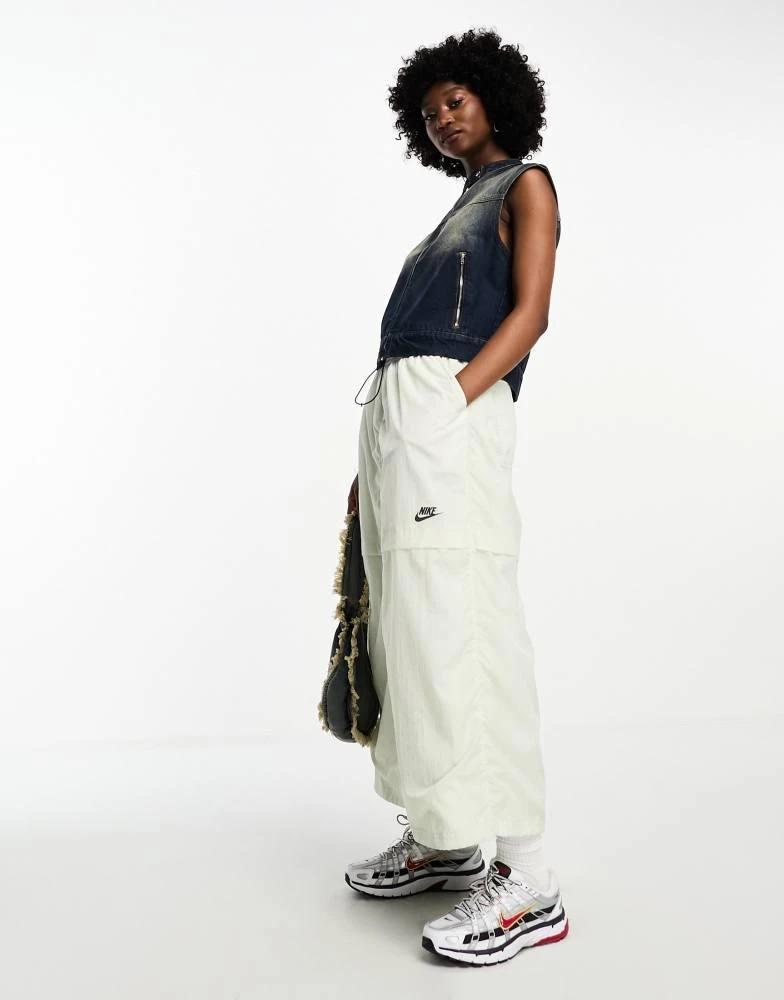NIKE Nike Sport Utility woven cargo maxi skirt in sea glass green 1