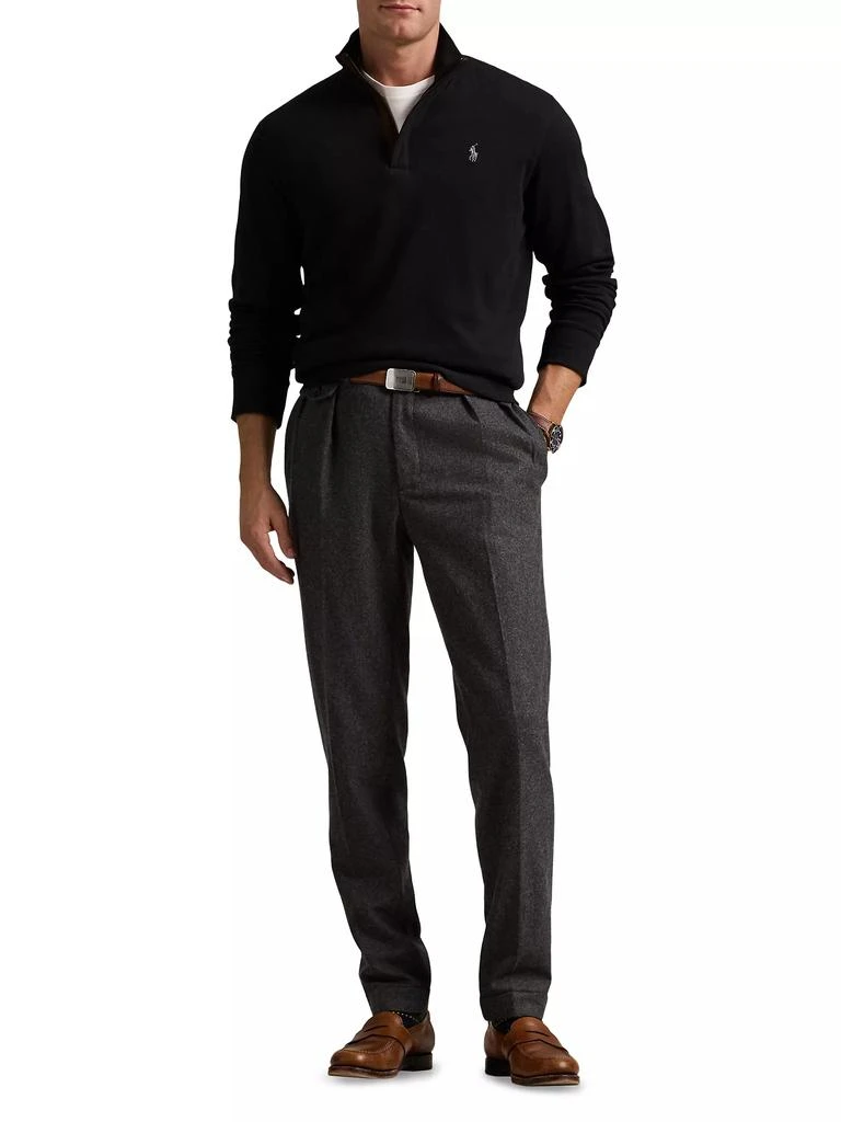 Ralph Lauren Cotton Long-Sleeve Quarter-Zip Sweater 2