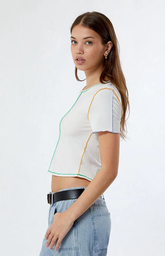 CIRCUS NY Kacey Gardenia Cropped T-Shirt 2
