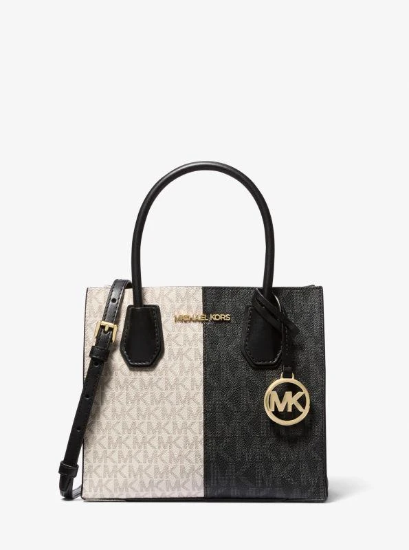 Michael Kors Mercer Medium Two-Tone Logo Crossbody Bag 1