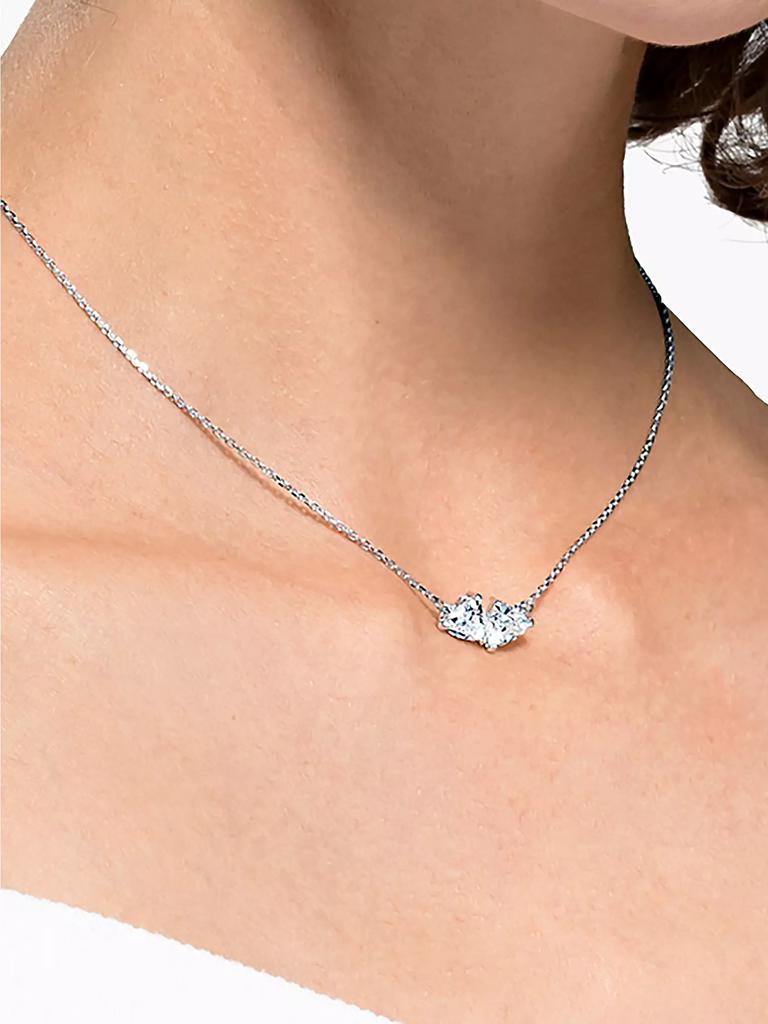 Swarovski Attract Rhodium-Plated Swarovski Crystal Heart Soul Necklace