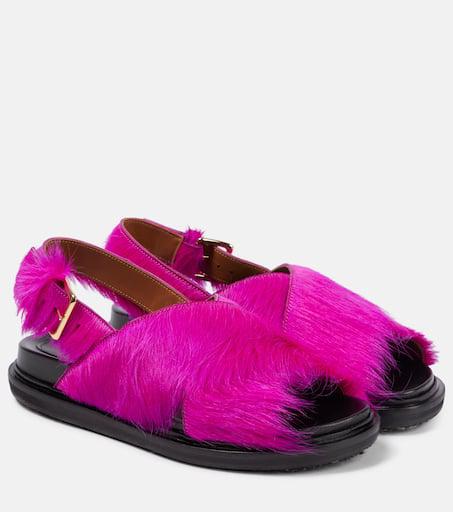 Marni Fussbett calf hair sandals