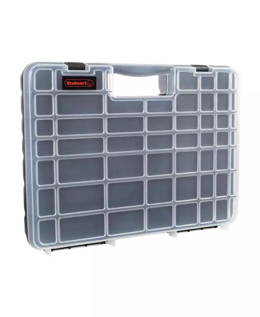 Trademark Global Portable Storage Case with Secure Locks and 55 Small Bin Compartments by Stalwart 1