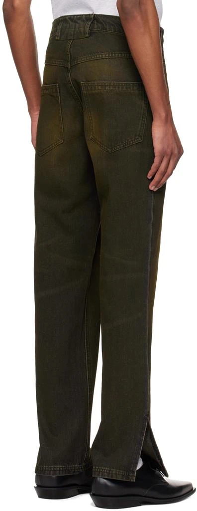 Mowalola Brown Midi Jeans 3