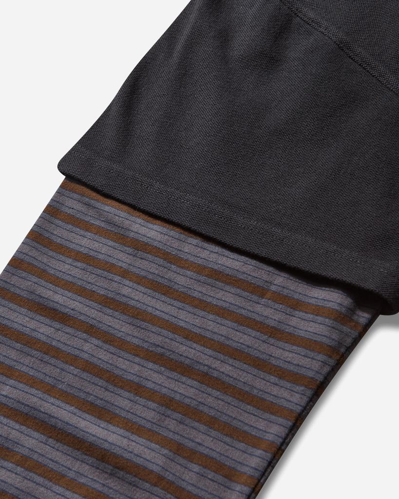 25ss ERL DOUBLE SLEEVE POLO T-SHIRT Sサイズ ERL Men's Double Sleeve Polo T-Shirt Black - Polo Shirts - BeyondStyle