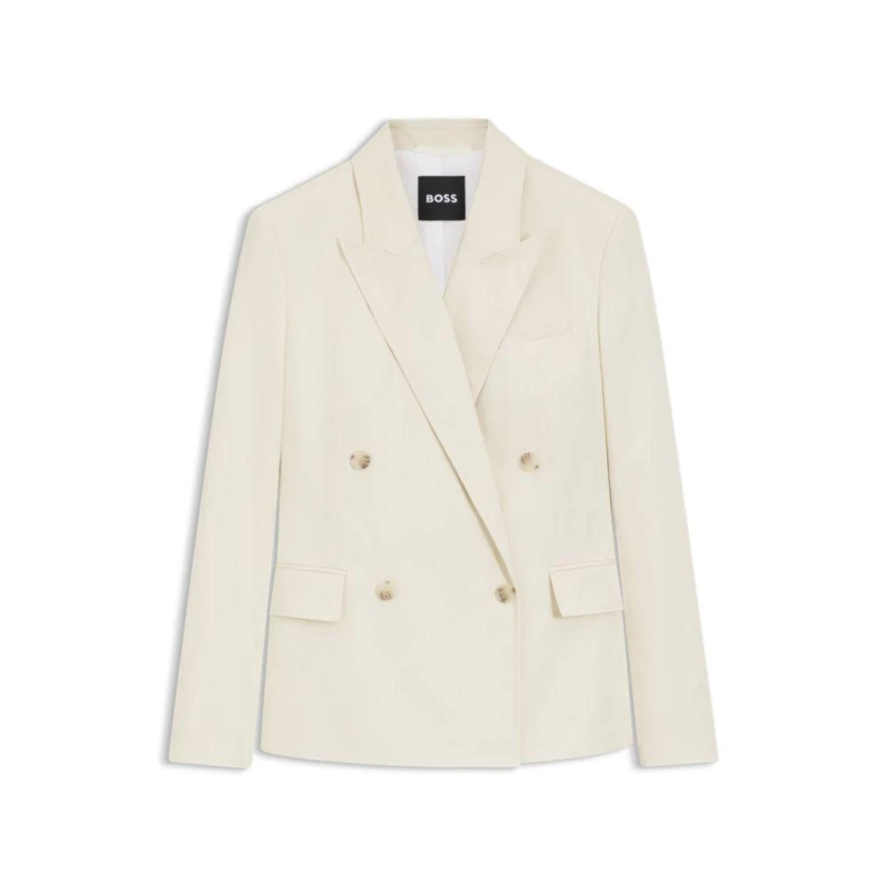 Hugo Boss Regular-fit blazer in stretch cotton