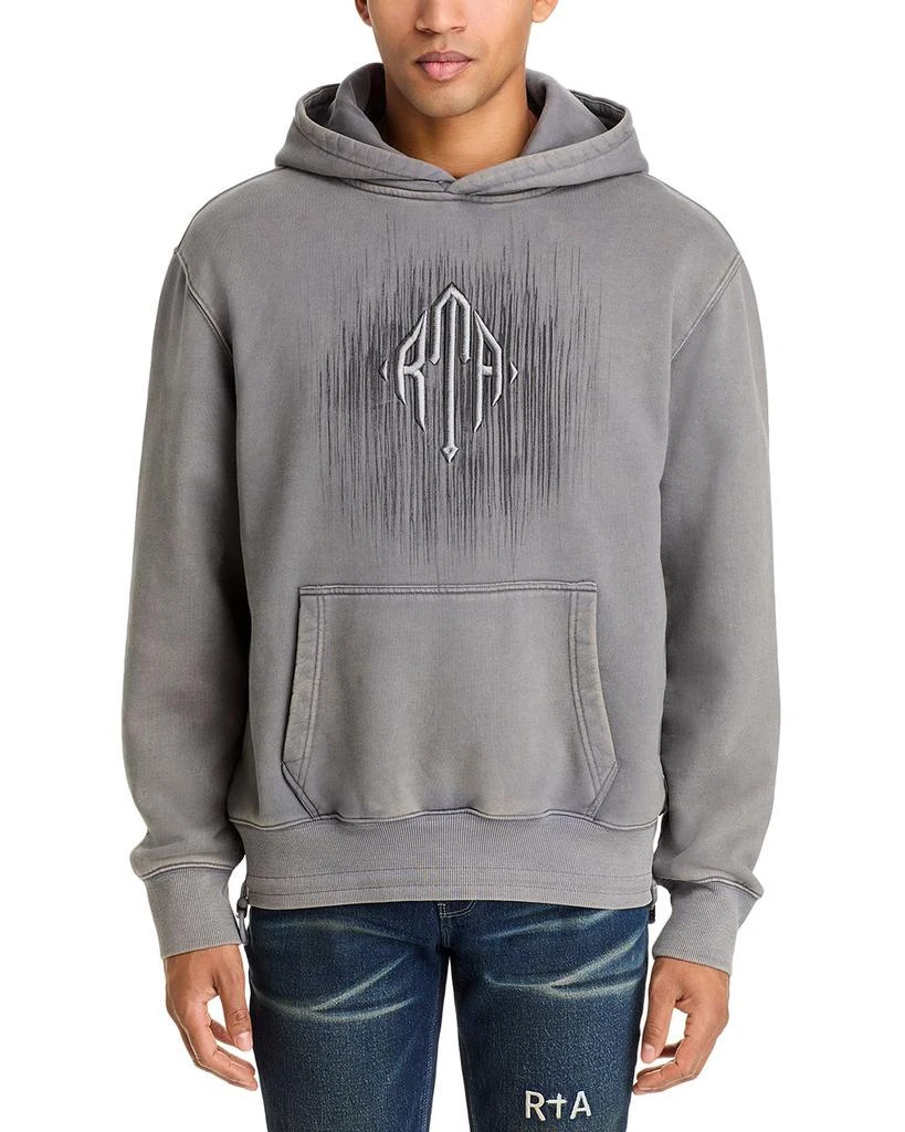 RTA Relaxed Fit Jordan Stone Etched Monogram Hoodie 3