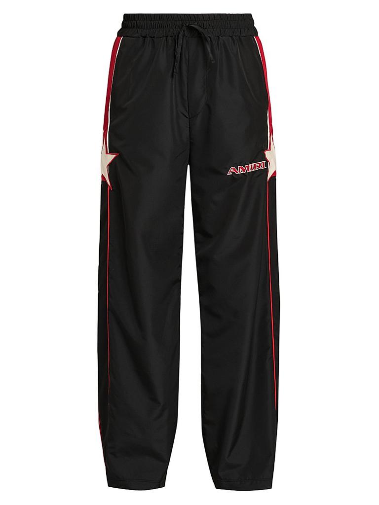 PROJECT G/R Men's Retro Baggy Nylon Track Pants Black - Joggers