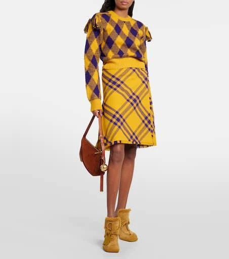 Burberry EKD shearling-lined suede mules 2