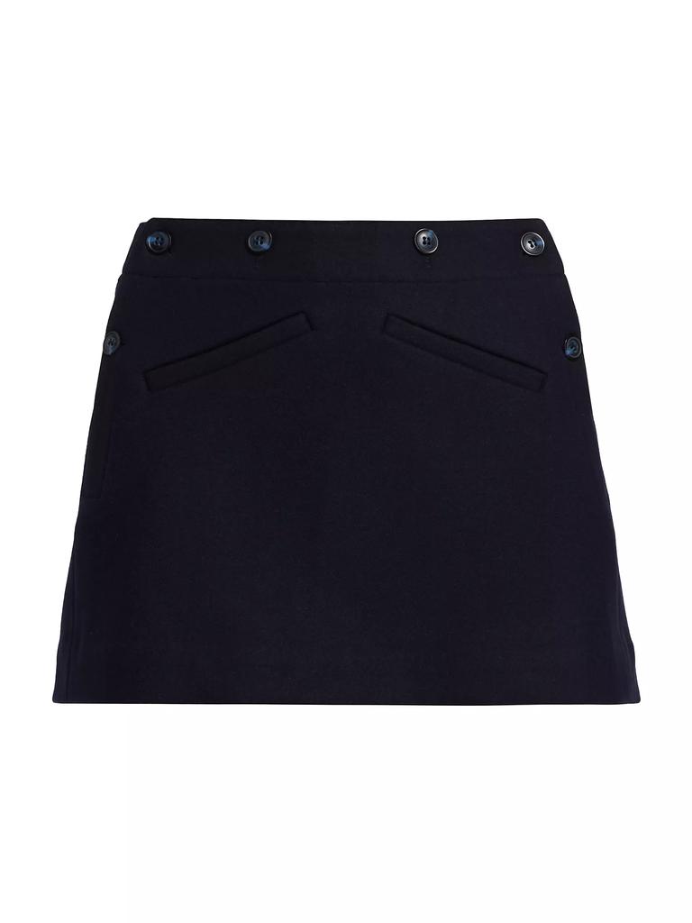 DÔEN Raina Wool-Blend Miniskirt