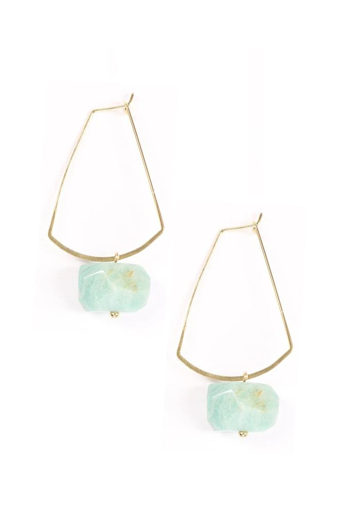 Eye Candy LA Sofia Amazonite Earrings 1