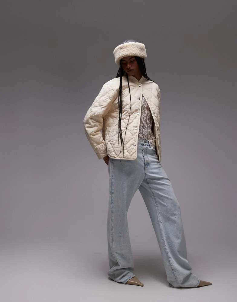 & Other Stories & Other Stories quilted jacket in beige 1