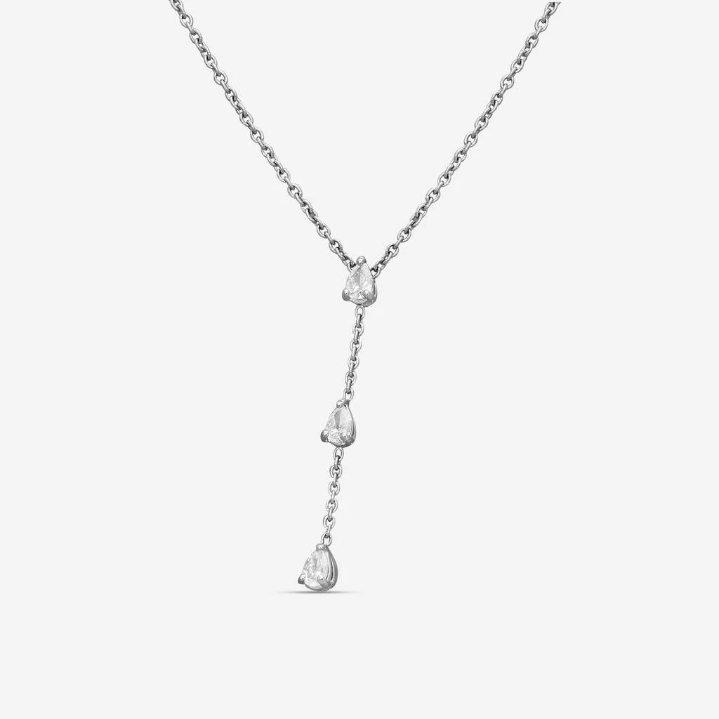 Roberto Coin Roberto Coin 18K White Gold Diamond Lariat Necklace 111450AWCHX0-copy 2