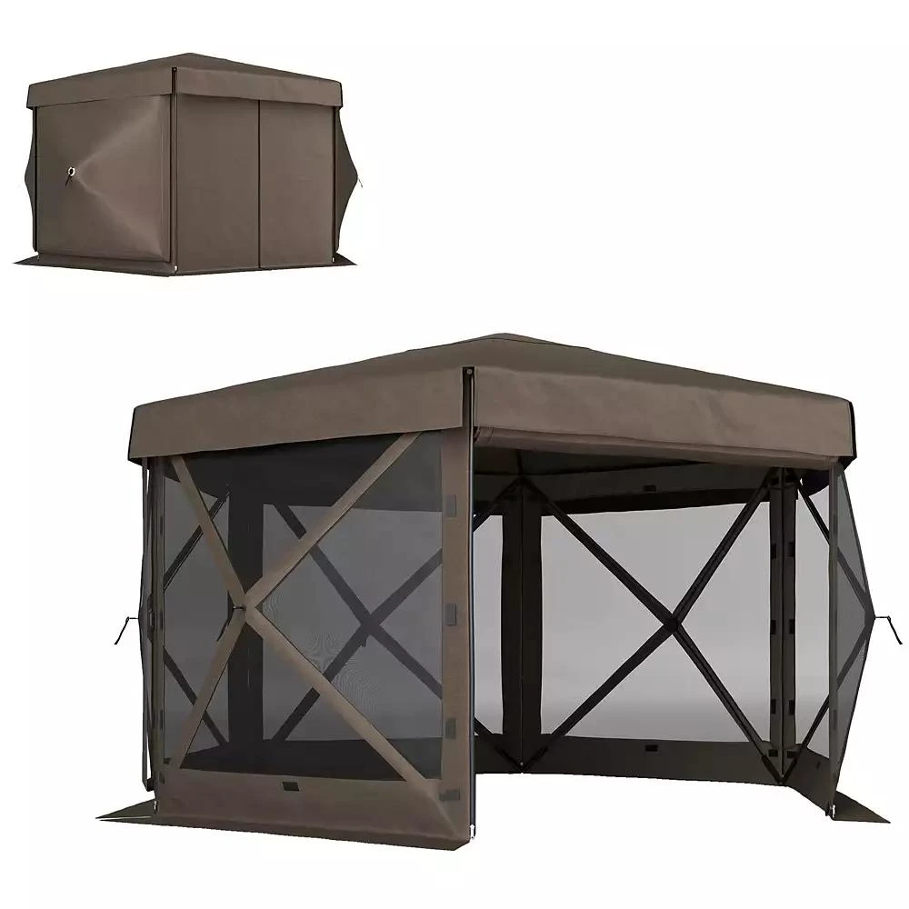Outsunny 12
x 12
Hexagonal Pop Up Gazebo, Outdoor Canopy Tent