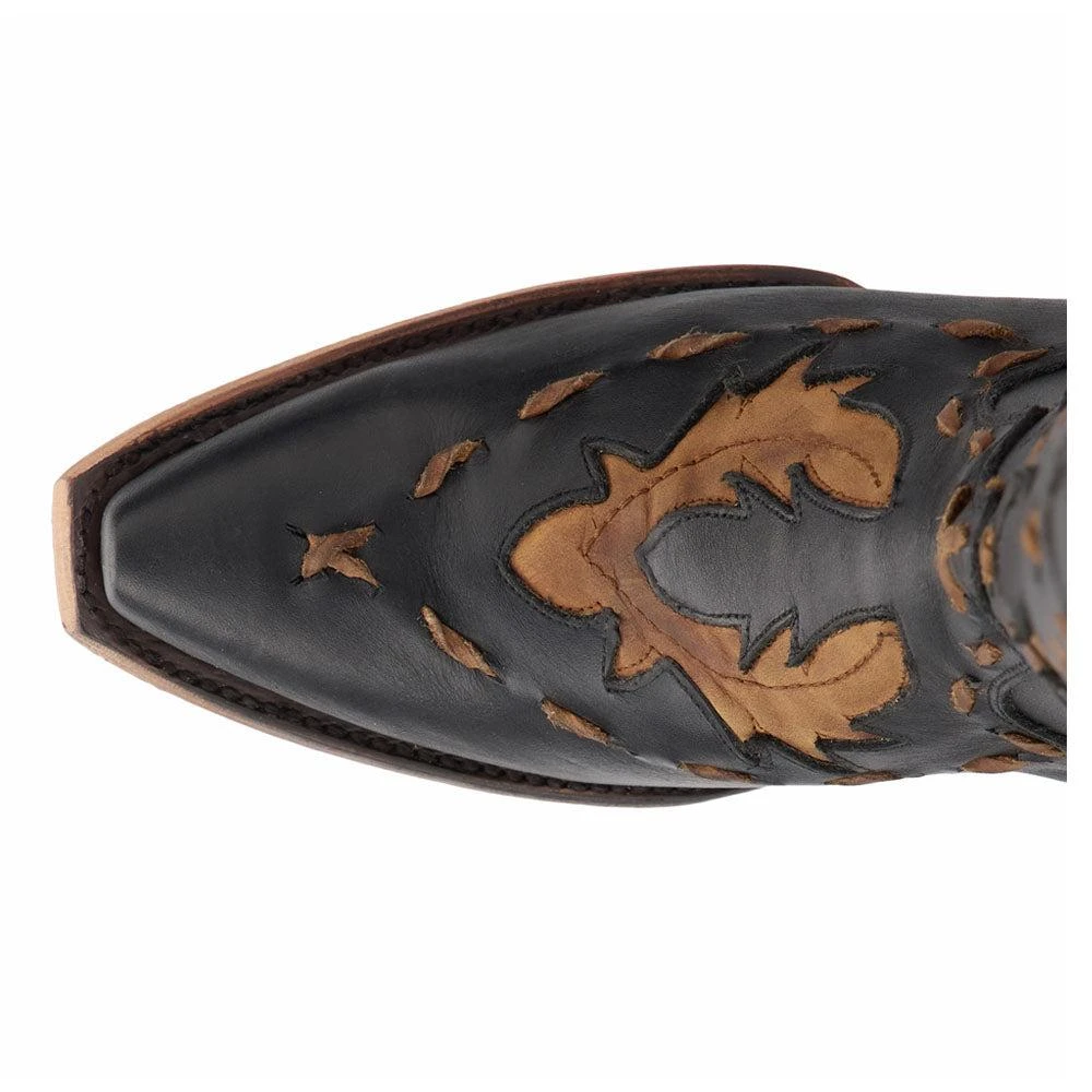 LANE Reverie Overlay Corset Tooled-Inlay Snip Toe Cowboy Boots 4