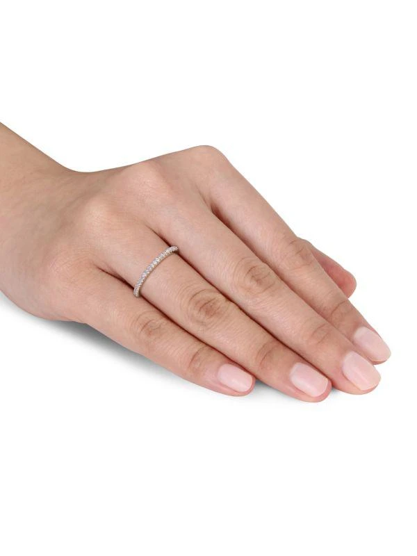 Sonatina 14K Yellow Gold 
0.125 TCW Diamond Stackable Ring 4