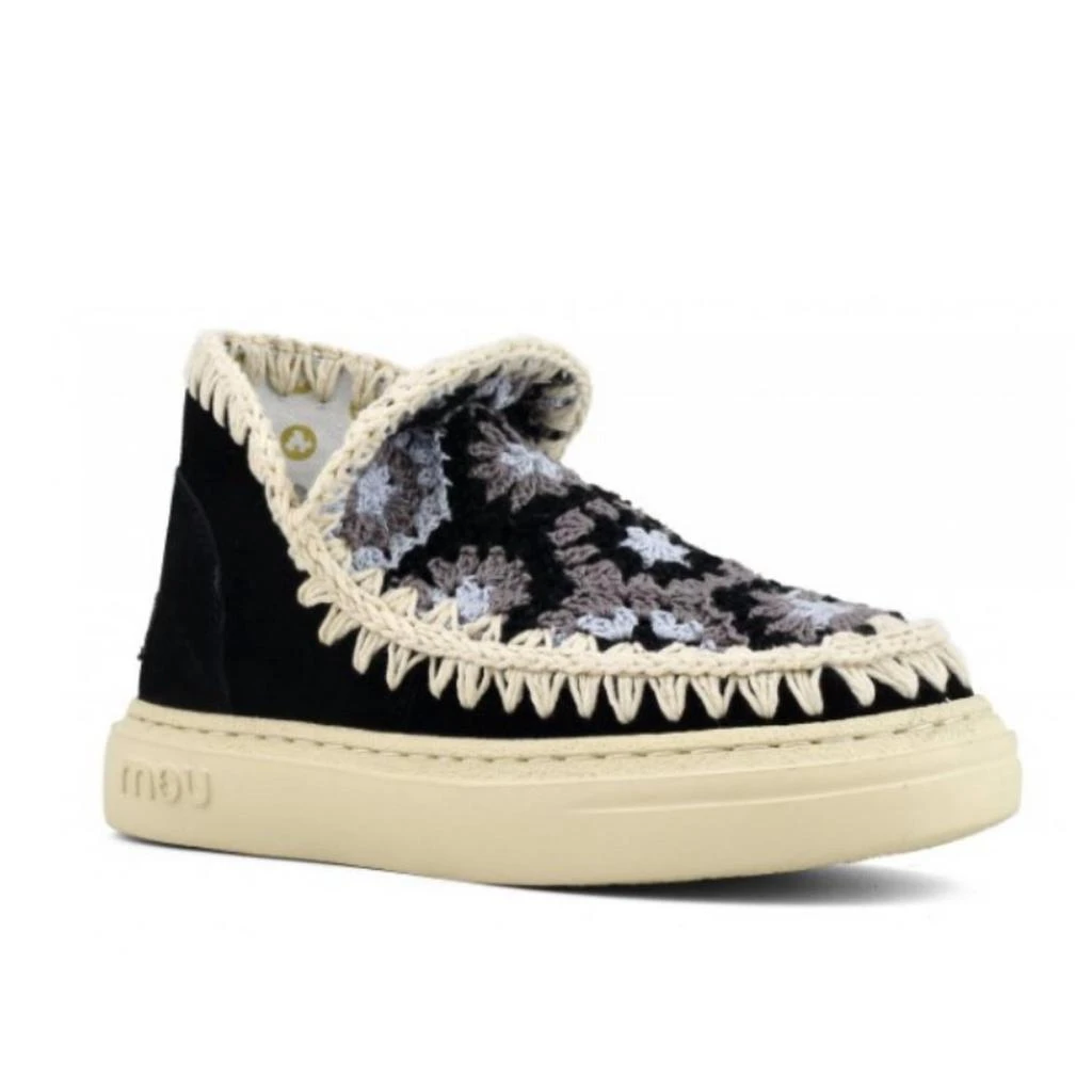 Mou Mou - WOMEN'S BOLD ESKIMO SNEAKER WITH CROCHET UPPER 1