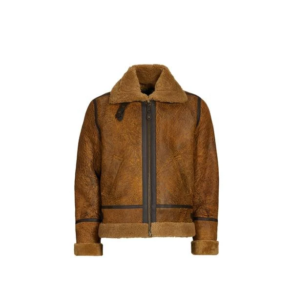 Schott Sheepskin leather bomber jacket