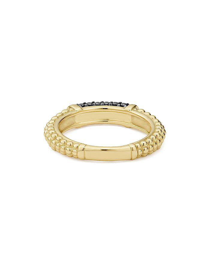 LAGOS Gold & Black Caviar Collection 18K Gold & Black Diamond Ring