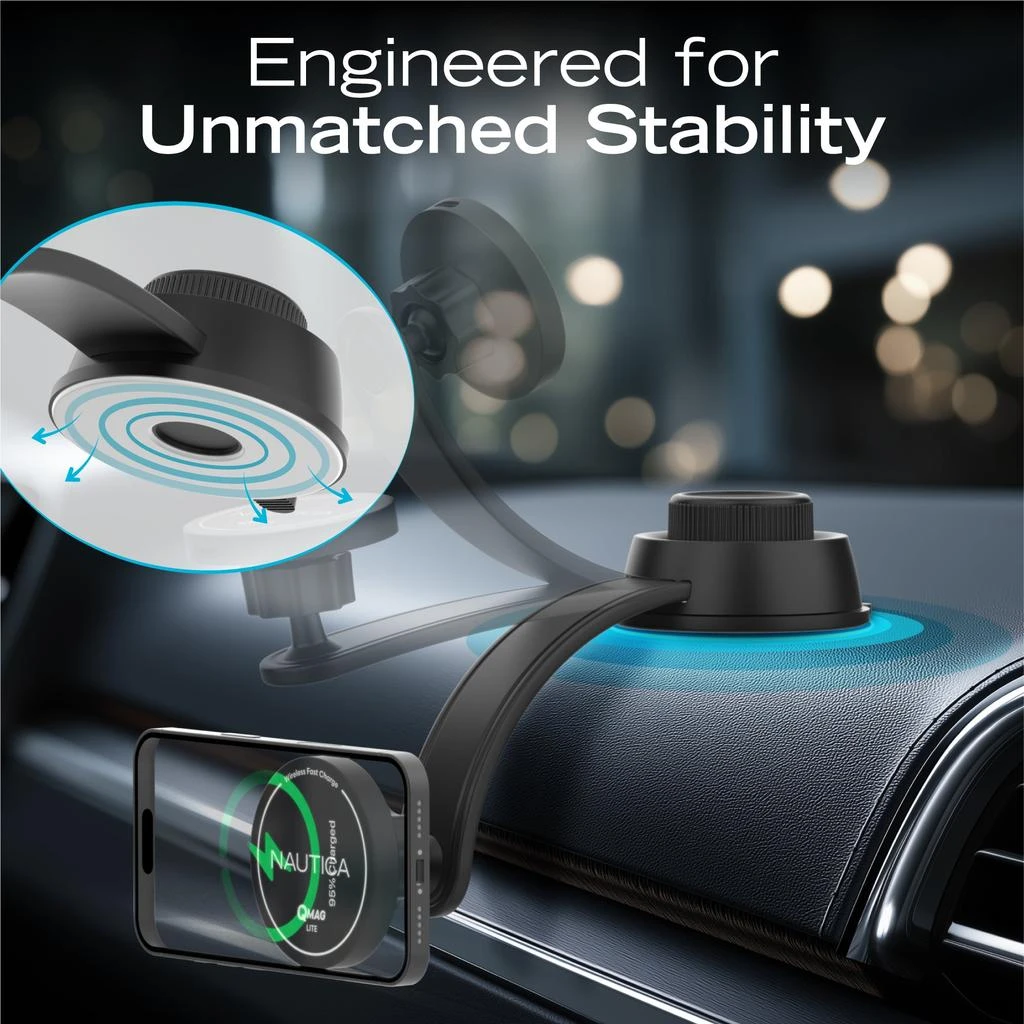 Nautica Turan QMAG Lite Wireless Magnetic Car Charger 15W 2