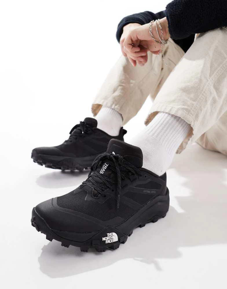 The North Face The North Face Offtrail versa trail running shoes in black and white 1