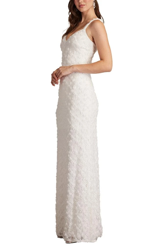 Tadashi Shoji Erma 3D Floral Spaghetti Strap Gown 4