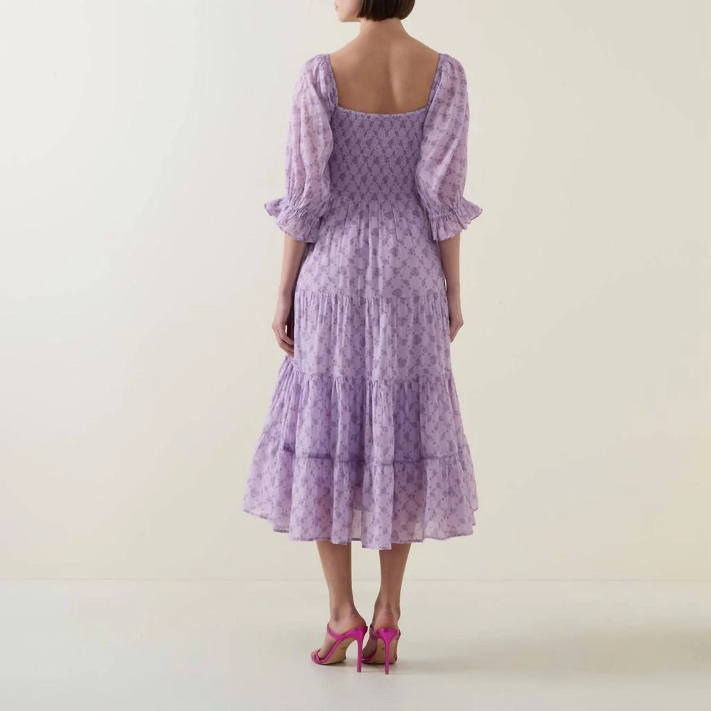LOVESHACKFANCY Loveshackfancy - Rigby Printed Flared Dress 2