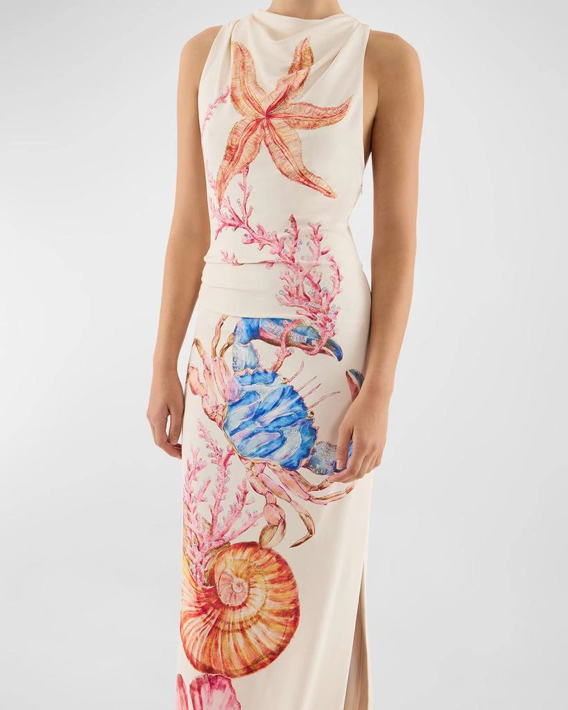 REBECCA VALLANCE By The Bay Graphic-Print Column Gown 3