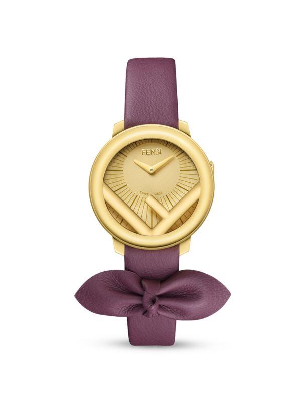 Fendi Kim Jones Capsule 28MM Stainless Steel & Leather Starp