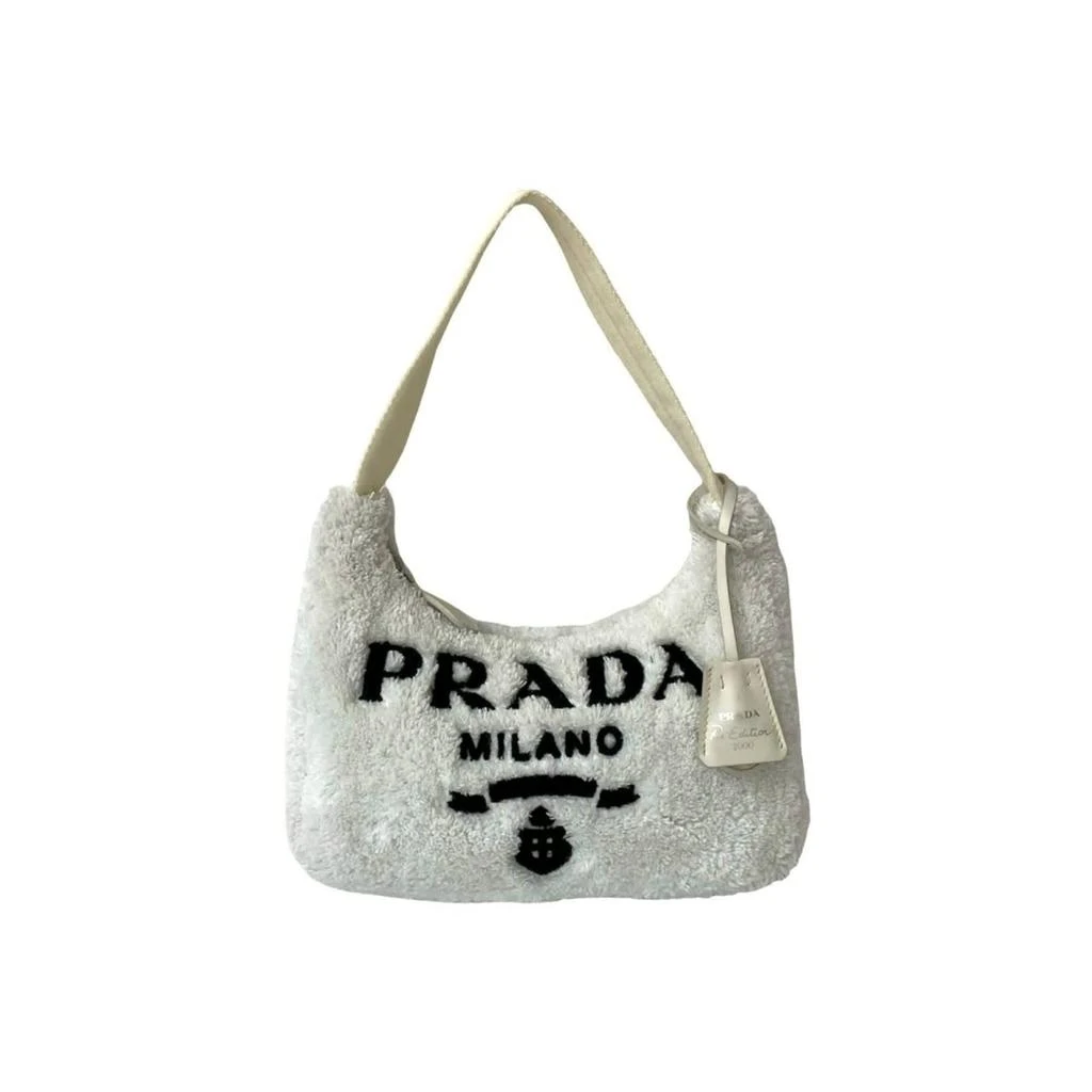 Prada Pile Fabric Handbag Pouch (Pre-Owned)