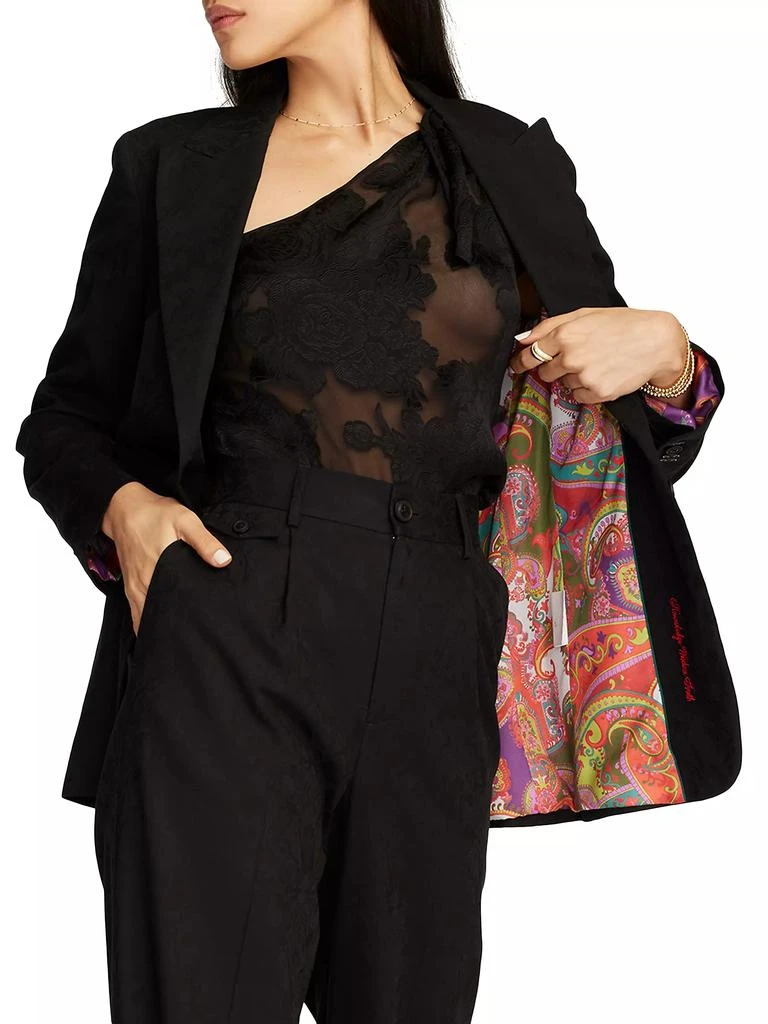 Robert Graham Penelope Jacquard Single-Breasted Jacket 6