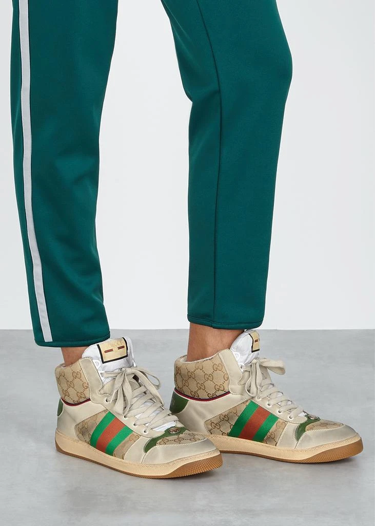 Gucci Screener GG distressed hi-top sneakers 5