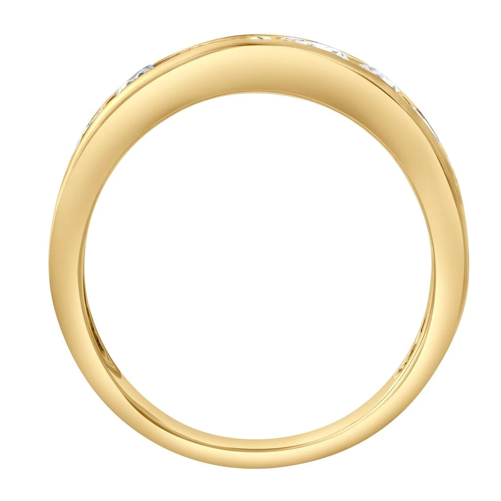 LuvMyJewelry Eterna 1.00 Cts Natural Diamond Band 14K Gold Ring 2