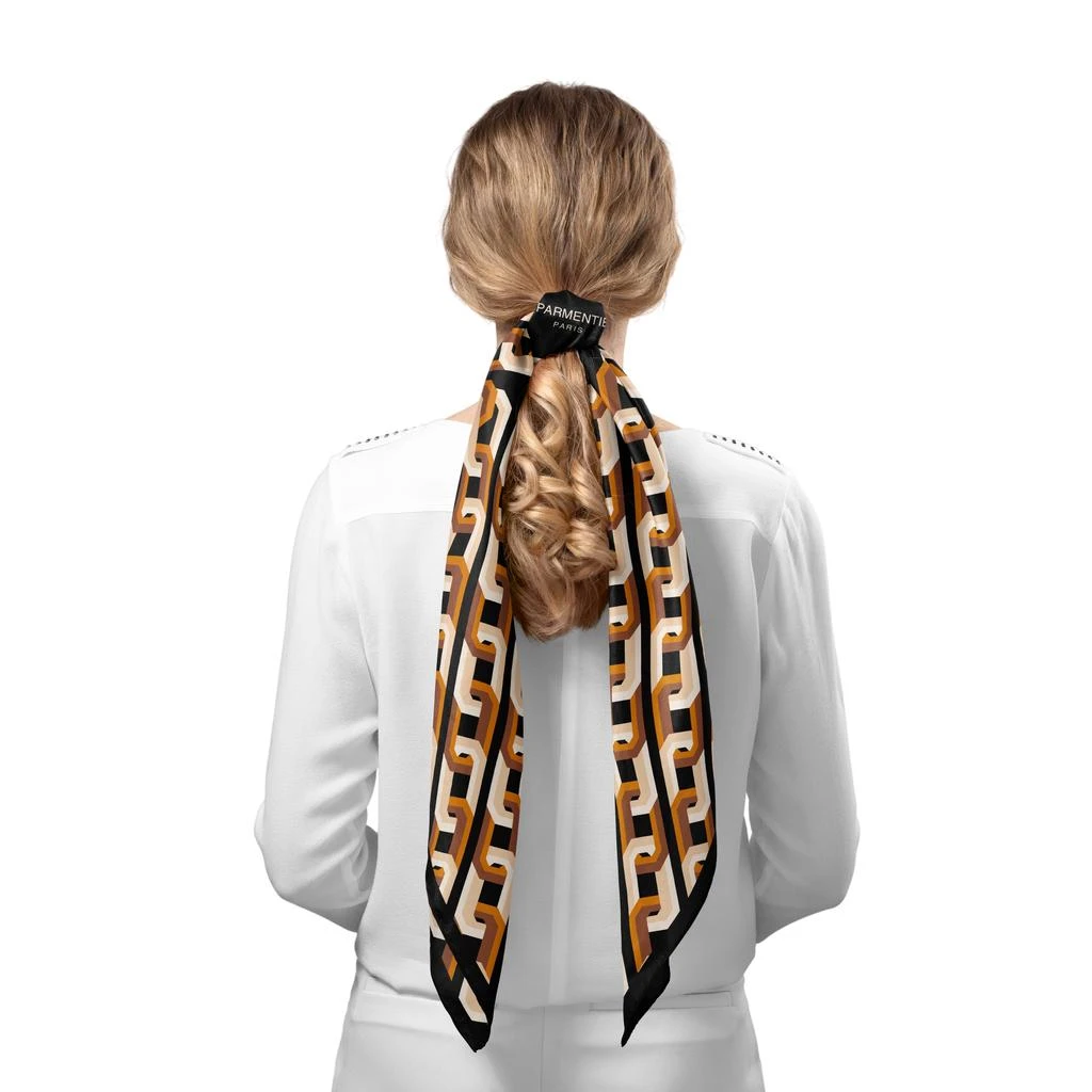 LePARMENTIER Paris Chain Motif Silk Square Scarf 5