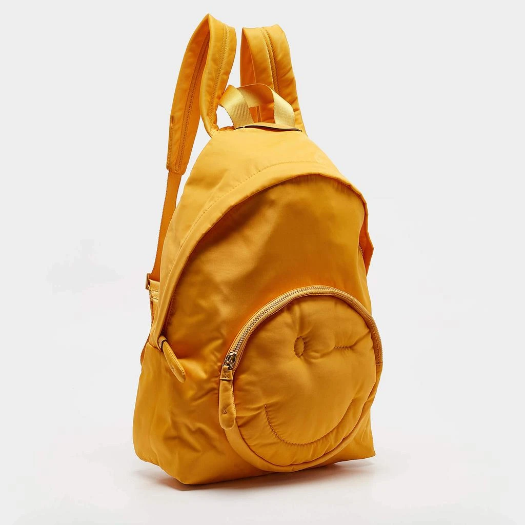 Anya Hindmarch Anya Hindmarch Mustard Nylon Smiley Backpack 3