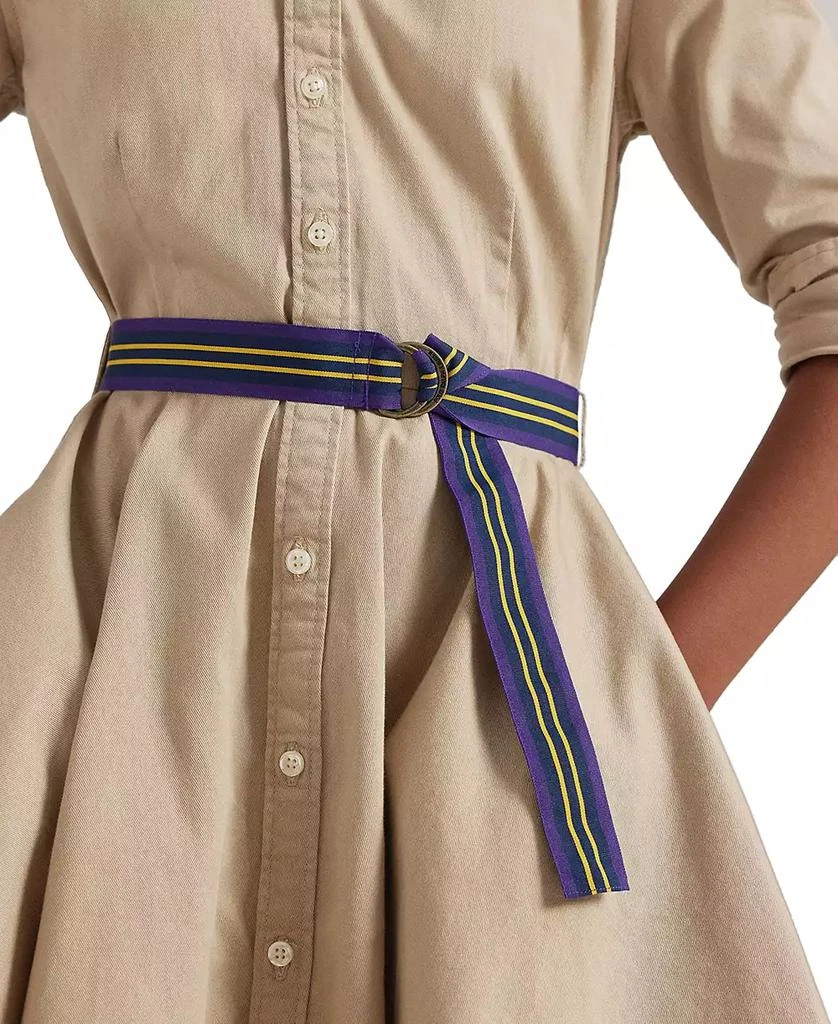 Ralph Lauren Big Girls Belted Cotton Chino Shirtdress 6