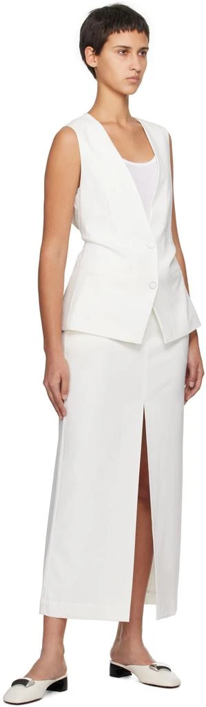 REMAIN White Slit Maxi Skirt 4