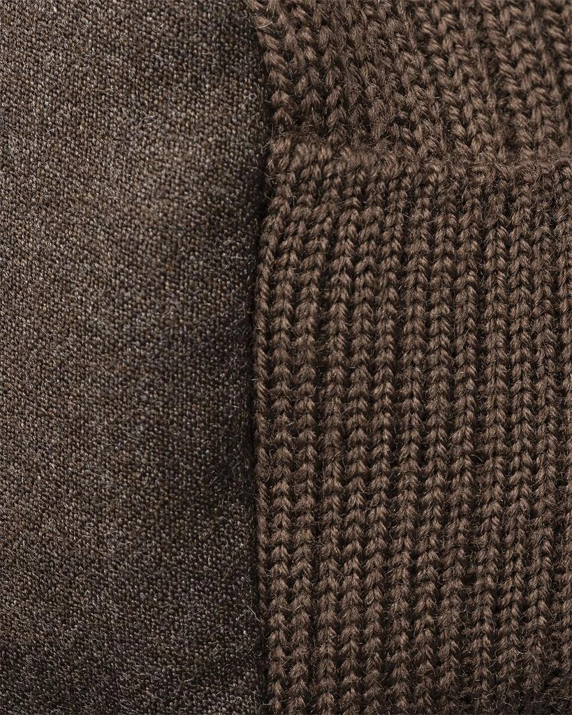 Eton Men's Knitted-Back Brushed Wool Baseball Cap 3