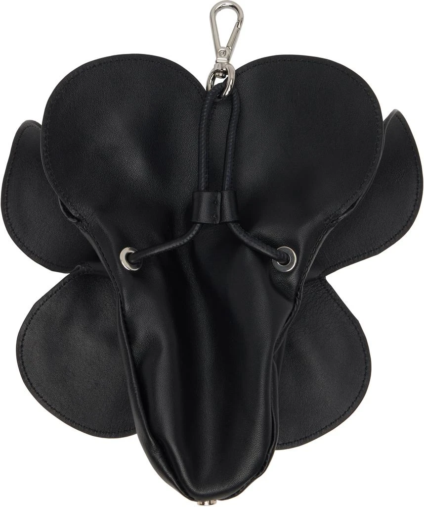 Simone Rocha Black Flower Coinpurse Keychain 2