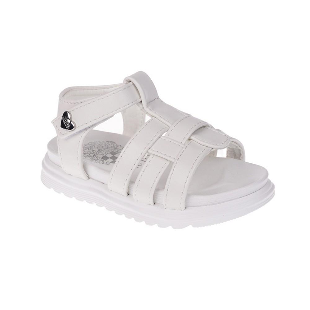 Vince Camuto Toddler Girl's Platform Sandal with VC Heart Rivet Polyurethane Sandals