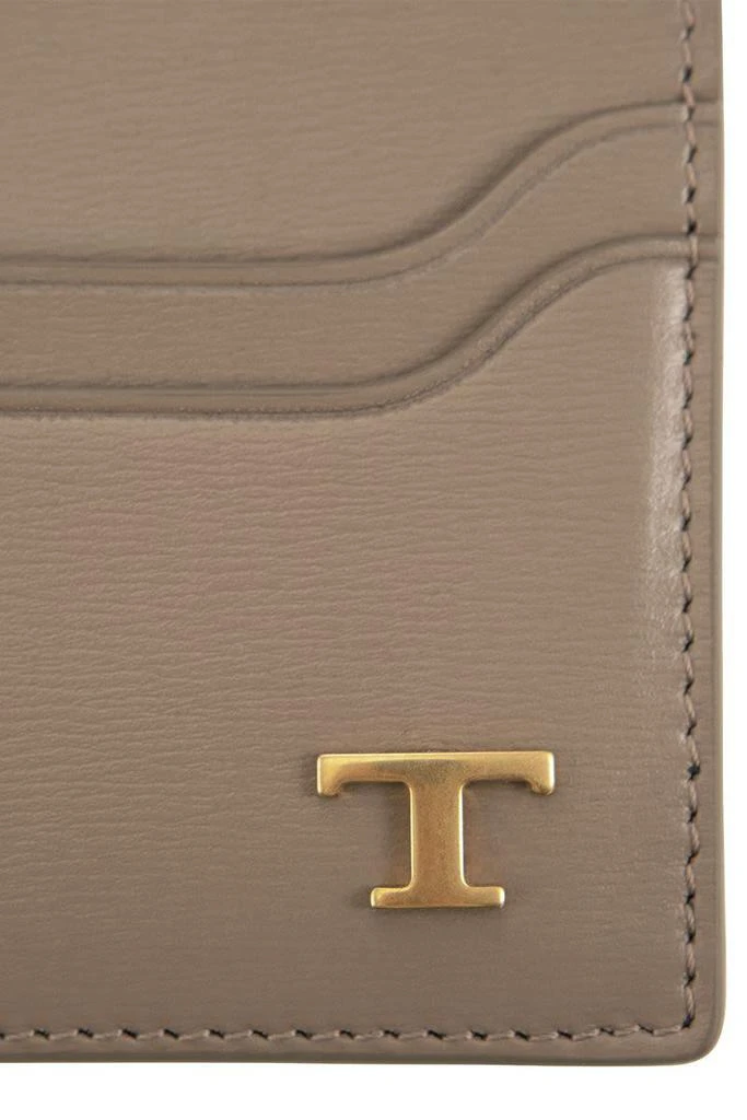 Tod's Tod'S Leather Card Holder With Logo 5