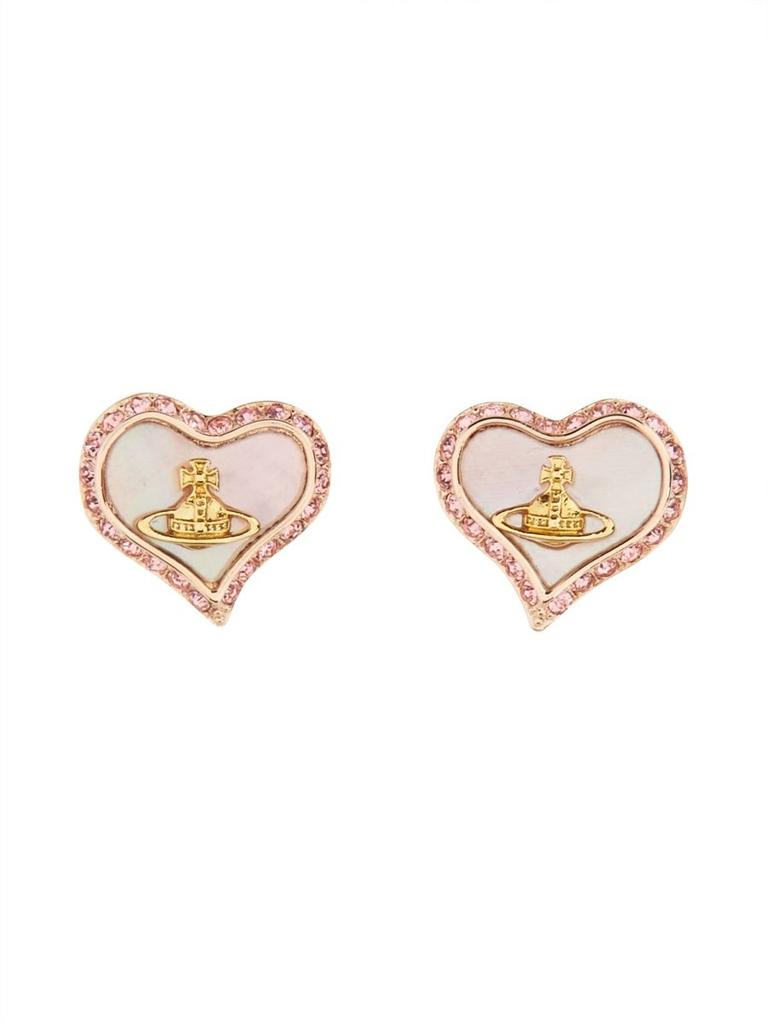 Vivienne Westwood Vivienne Westwood Heart Shaped Embellished Earrings