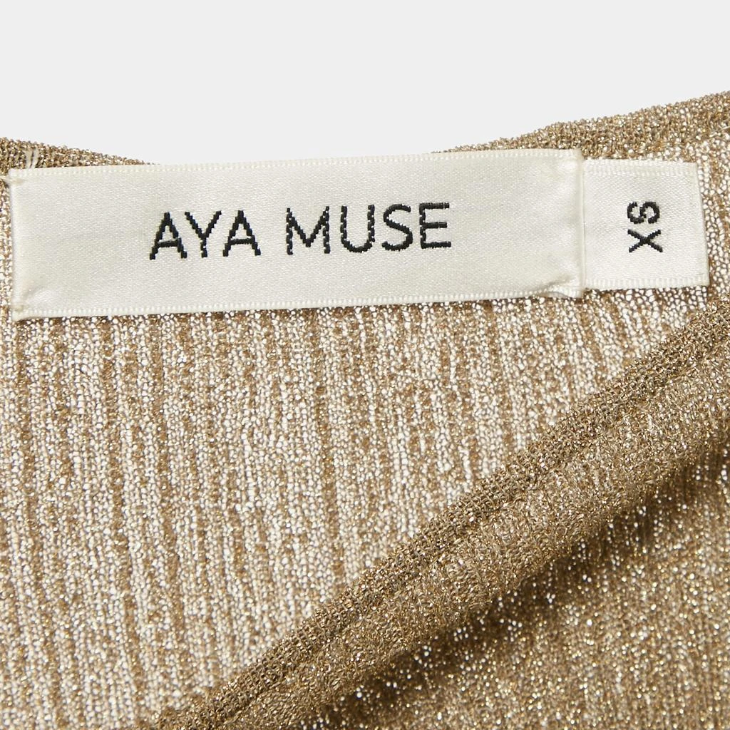 Aya Muse Aya Muse Kei Beige Lurex Knit Maxi Evening Dress XS - Dresses &  Skirts - Free Shipping - BeyondStyle