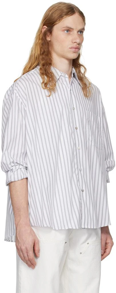 COOR White Multi-Pin Striped Shirt 2