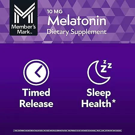 Member's Mark Member's Mark Timed-Release Melatonin Tablets, 10 mg, 300 ct. 5