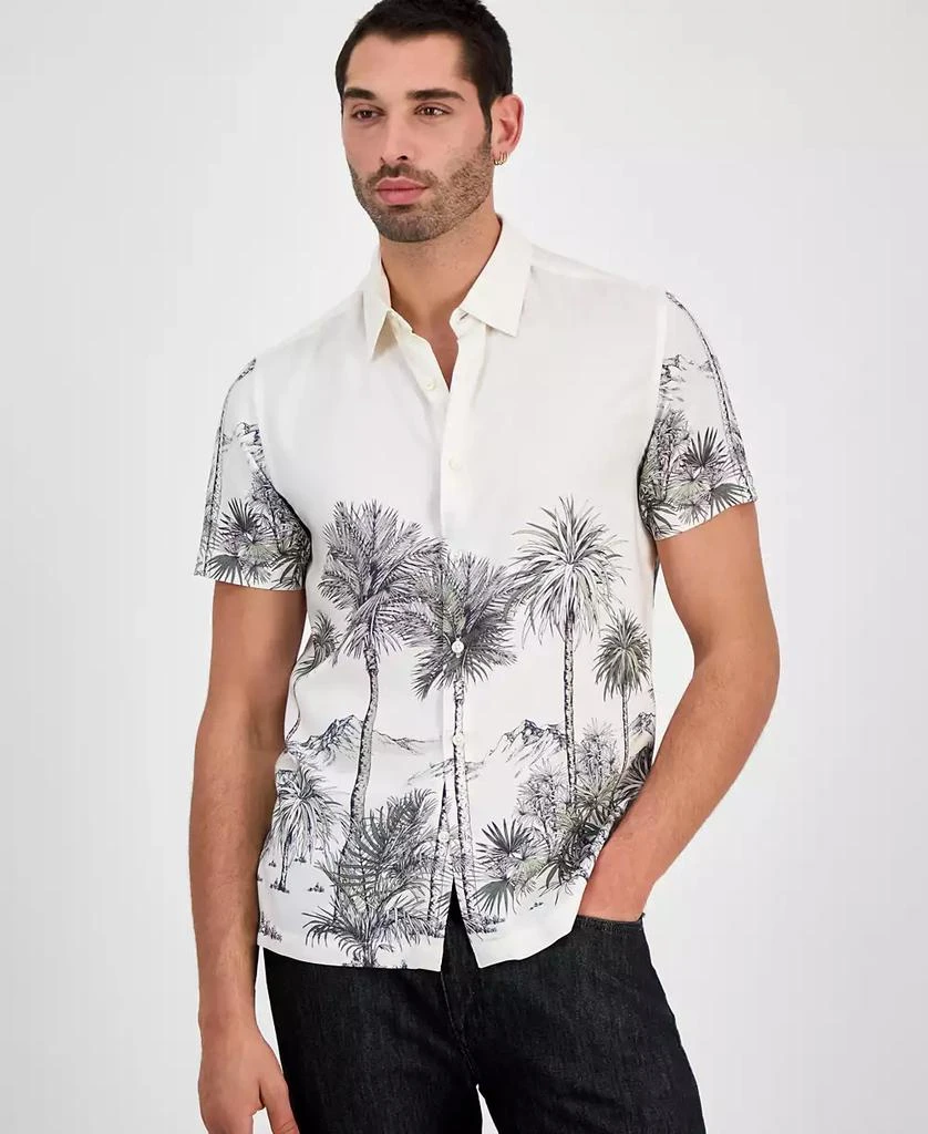 GUESS Men's Palm Canyon Short Sleeve Button-Front Shirt 1